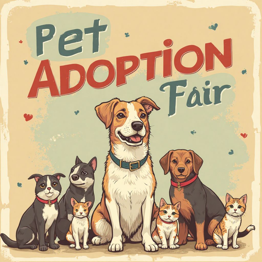 Pet adoption fair announcement